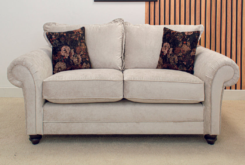 Dalton 2 Seater Sofa - Silver