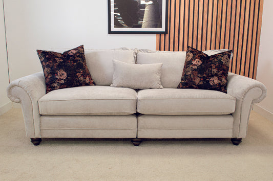Dalton 4 Seater Sofa - Silver