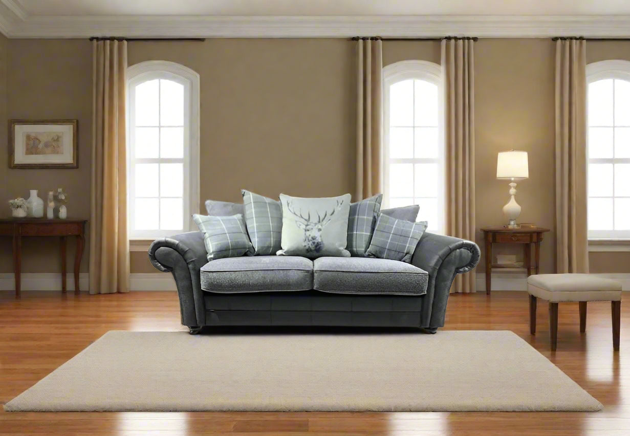 Darwin 3 Seater Pillow Back Sofa