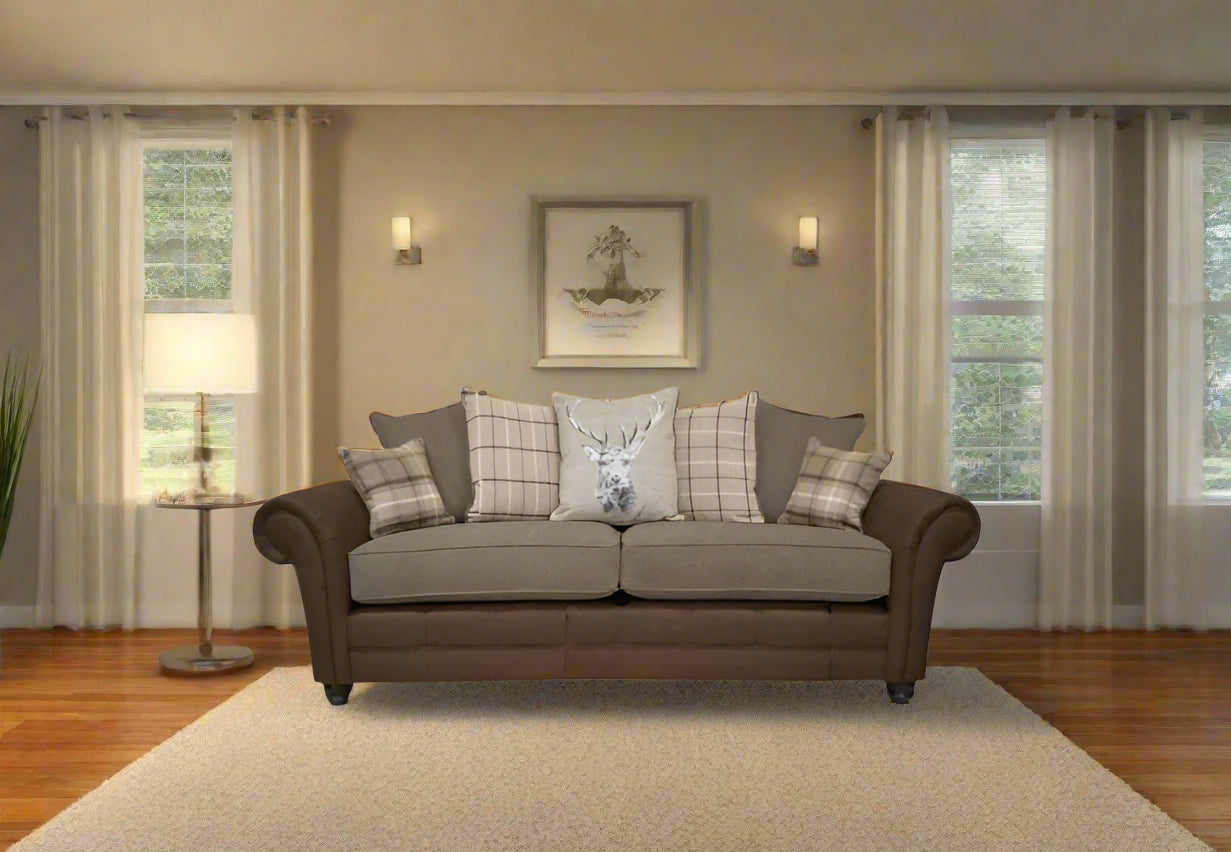 Darwin 3 Seater Pillow Back Sofa