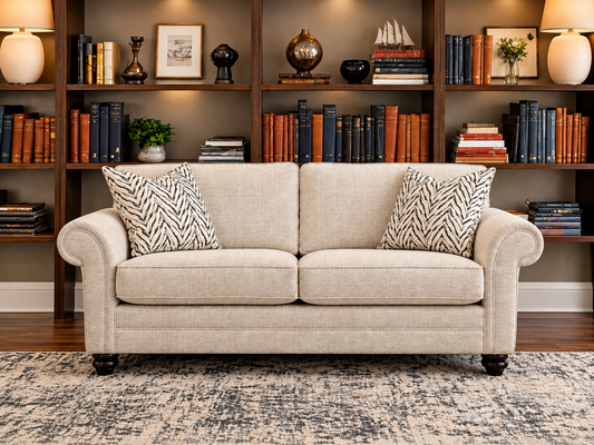 Cotswold 3 Seater Formal Back Sofa In Cremona Beige