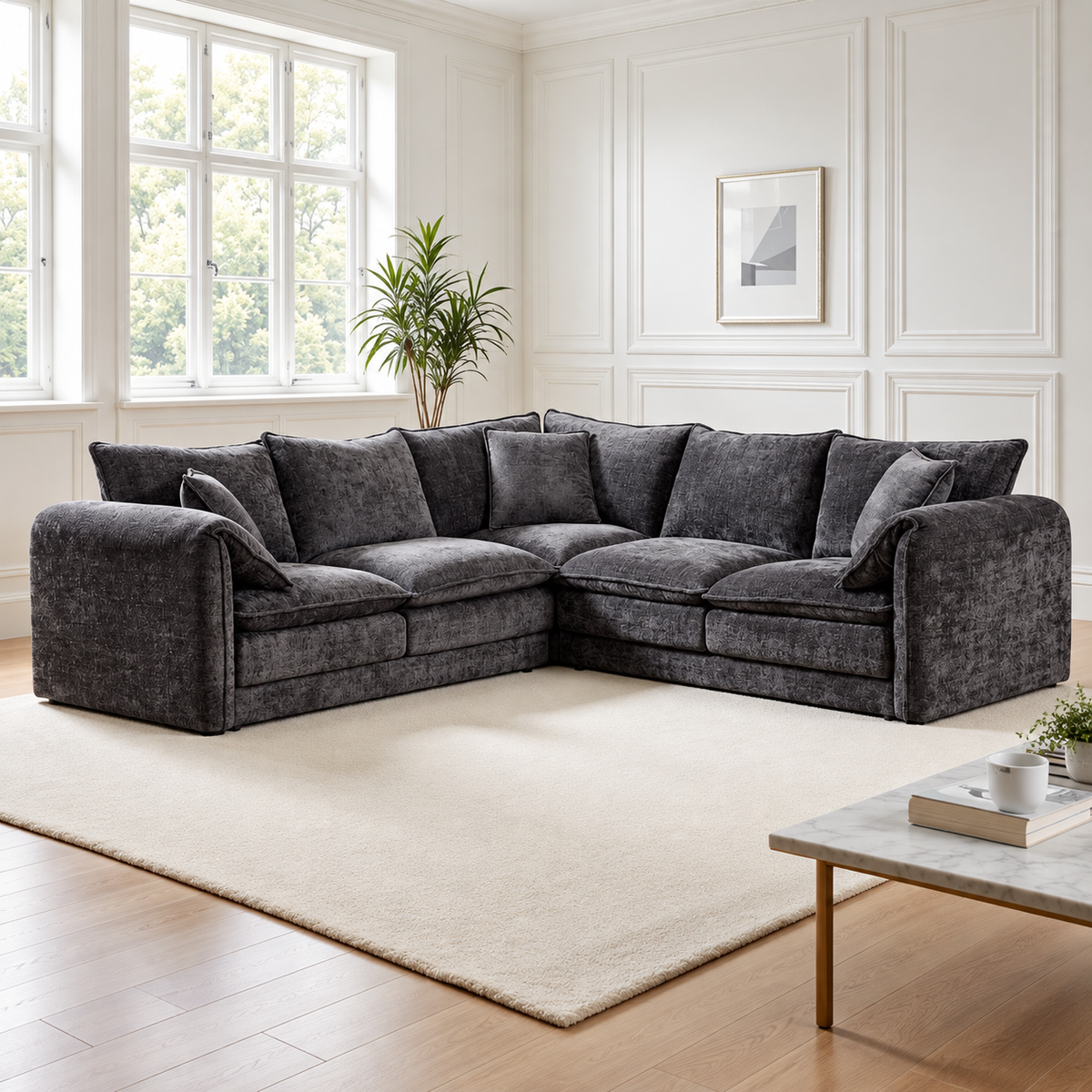 Sienna 2c2 sofa in Black