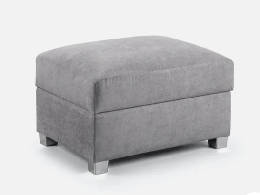 Dorchester Storage Footstool - Grey