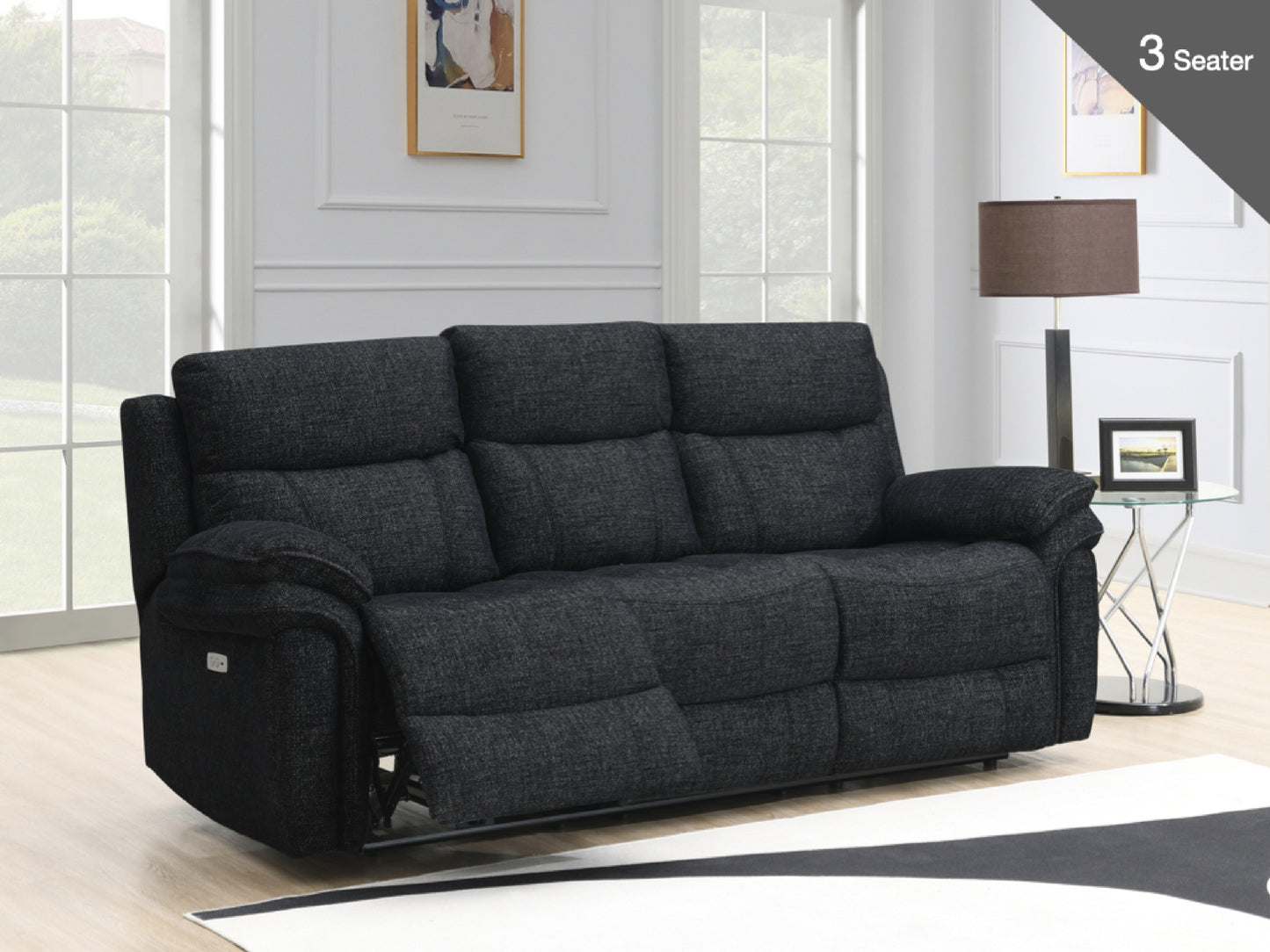 Harrow - 3 Seater Power Recliner