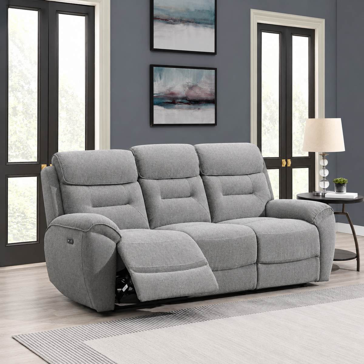 Chester 3 Seater In Light Grey
