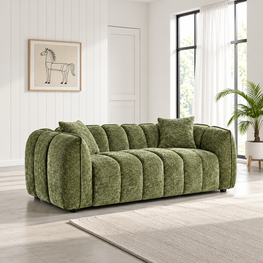 Castello 3 Seater Sofa In Olive