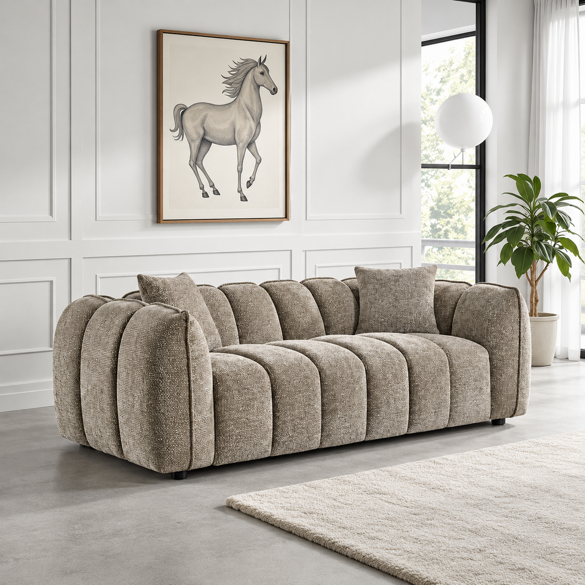 Castello 3 Seater Sofa In Mocha