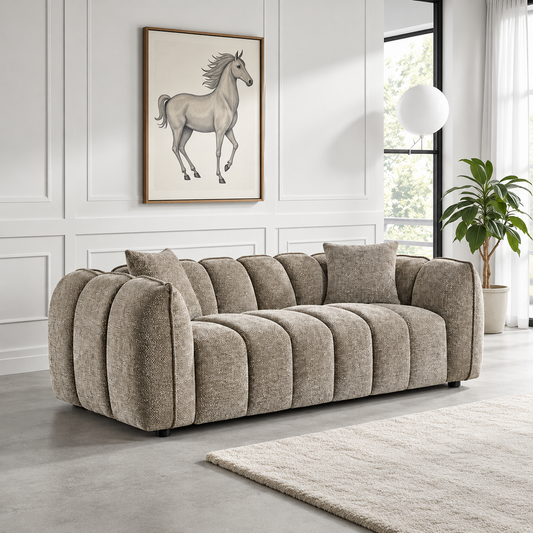 Castello 3 Seater Sofa In Mocha