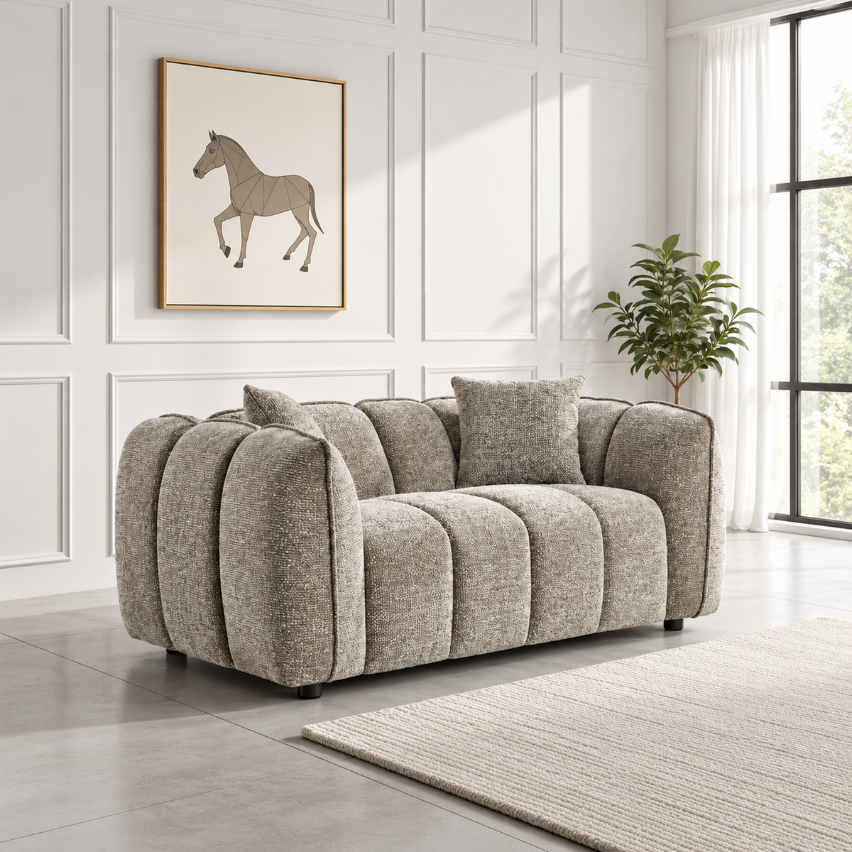 Castello 2 Seater Sofa In Mocha