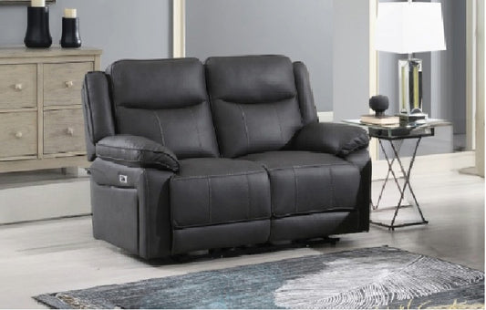 Torino 2 Seater Power Recliner In Grey