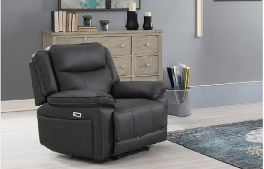 Torino Power Recliner Armchair In Grey