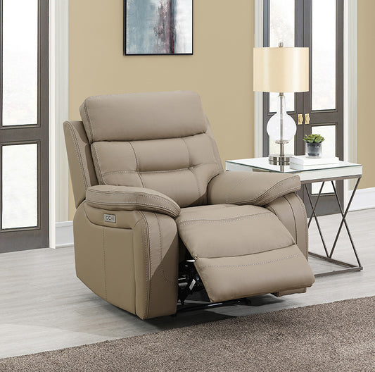 Belgravia Power Recliner Armchair In Taupe