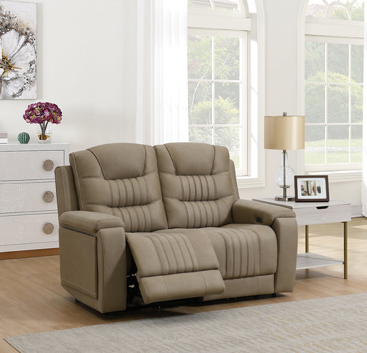 Sloane 2 Seater Power Recliner In Stone
