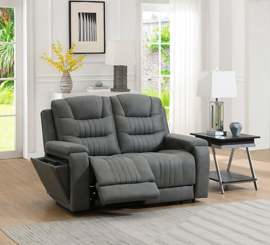 Sloane 2 Seater Power Recliner In Grey