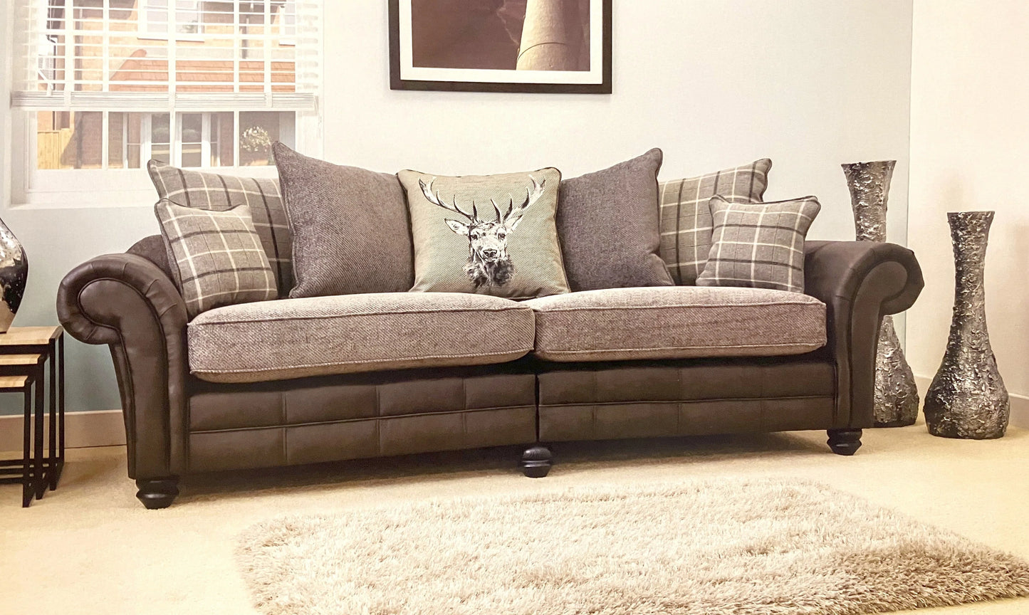 Darwin 4 Seater Pillow Back Sofa (Split)