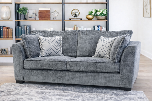 Finchley 3 Seater Sofa In Grey Available at Sofa Emporium Retford