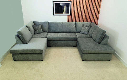 Snug U Shaped sofa in Grey