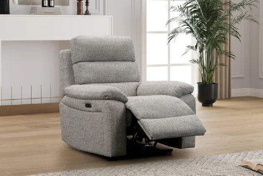 Westpoint Power Reclining Armchair In Grey
